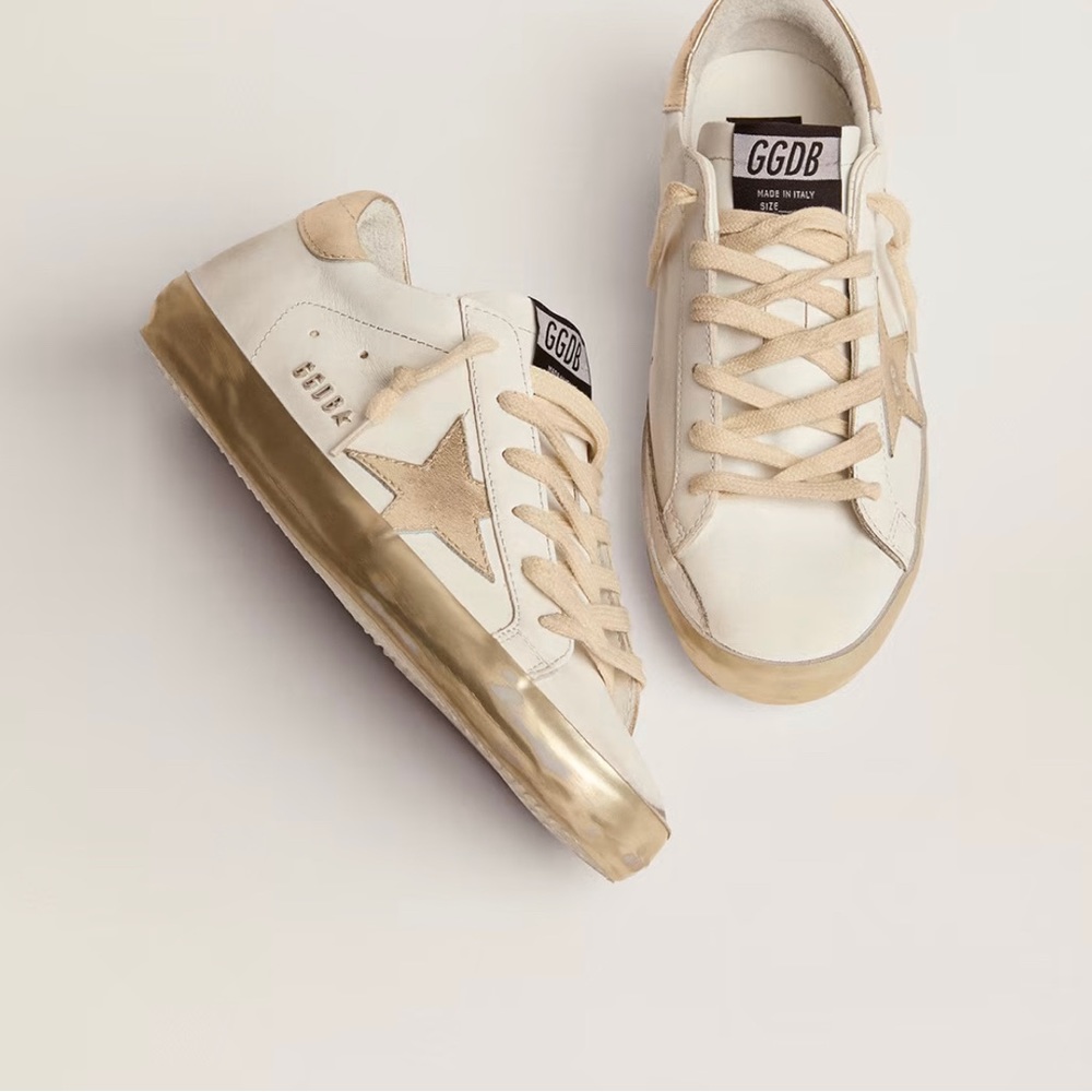 Golden goose classic superstars, 36 gold/white